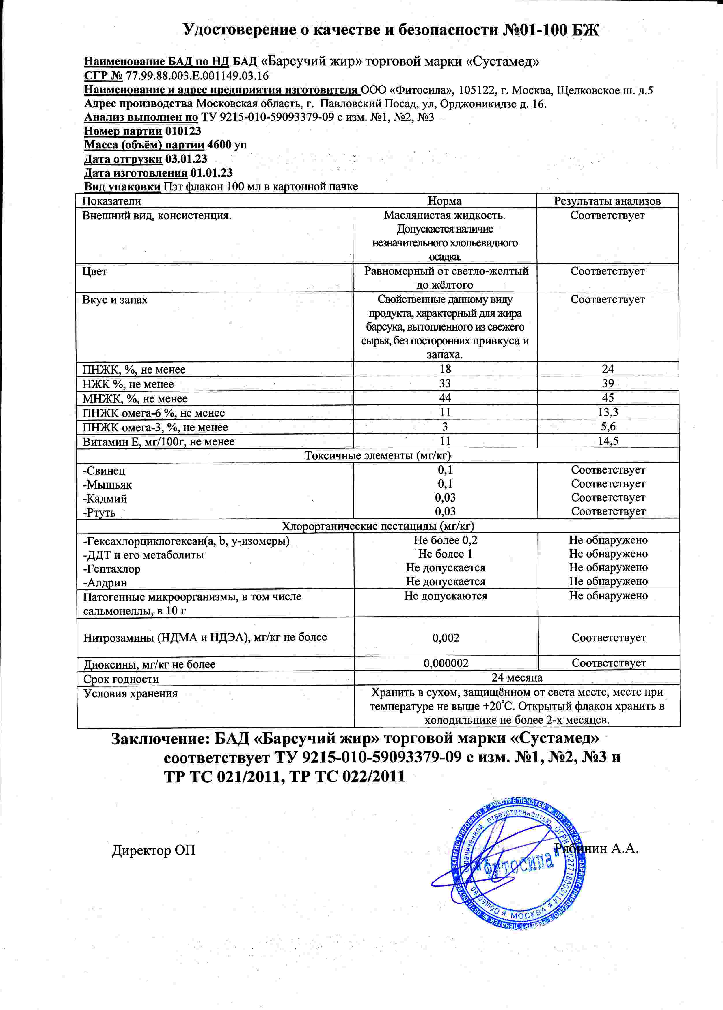 Паспорт №010123